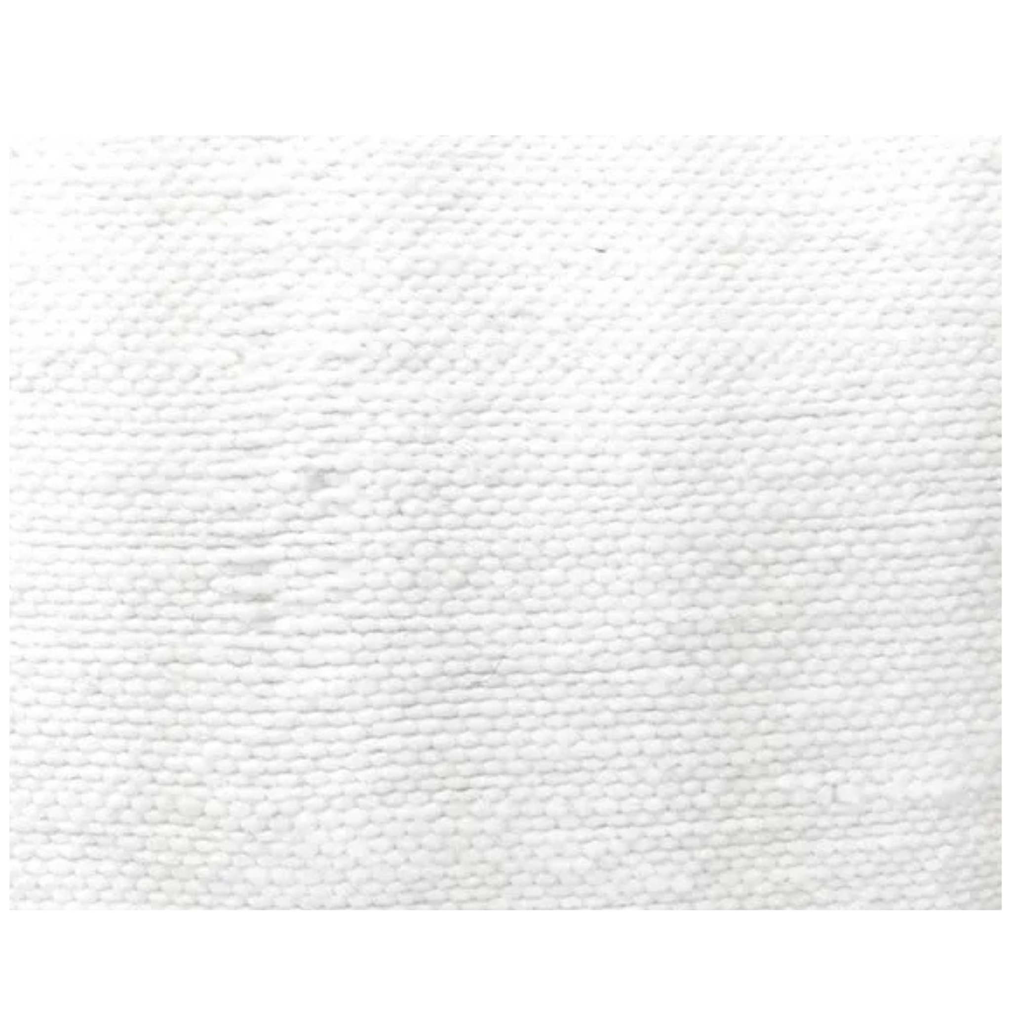 Moroccan Hand-Loomed Pom-Pom Pillow Cover – 24” x 24” White Euro Sham