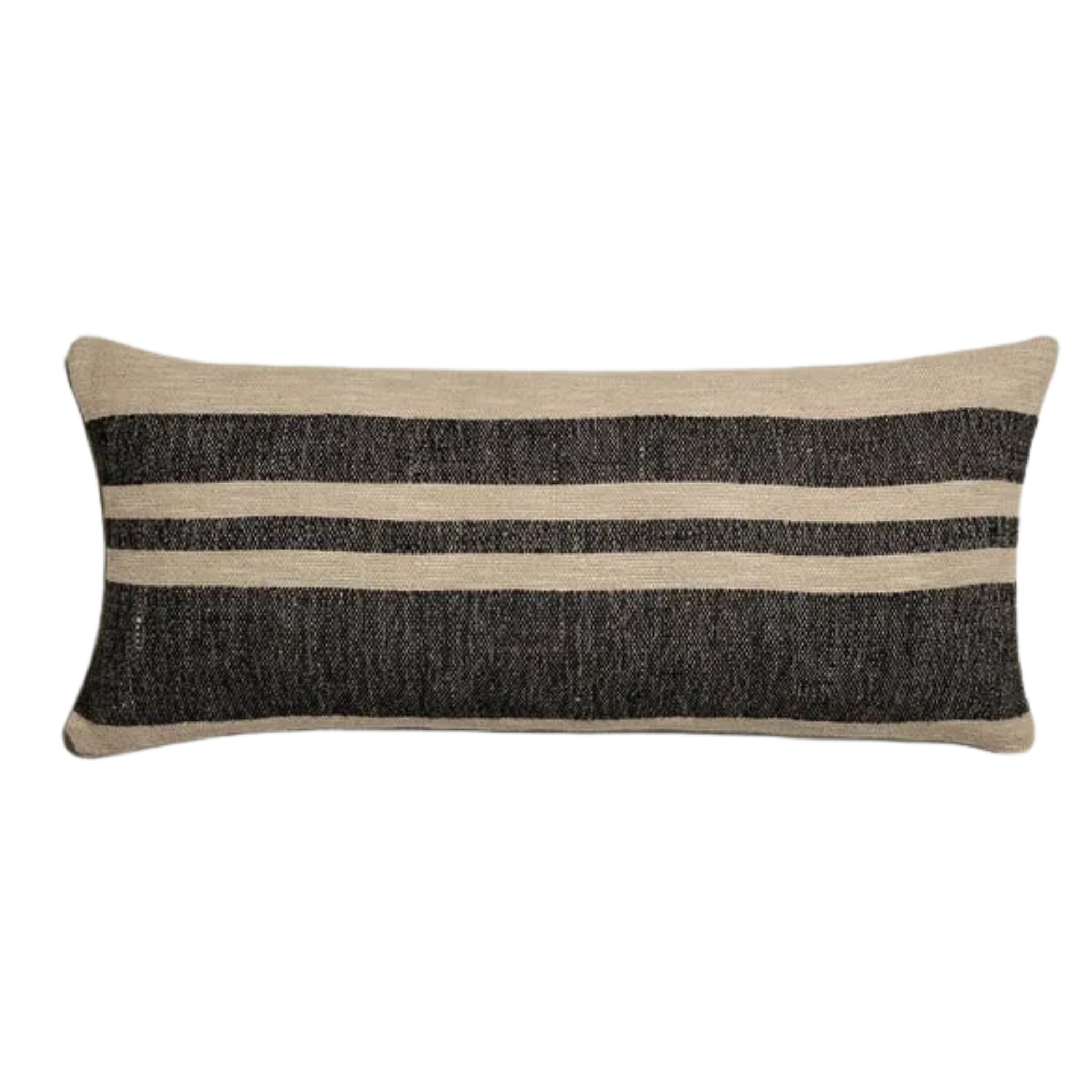Set of 4 Moroccan Pillow Covers – Black & Beige, Various Sizes