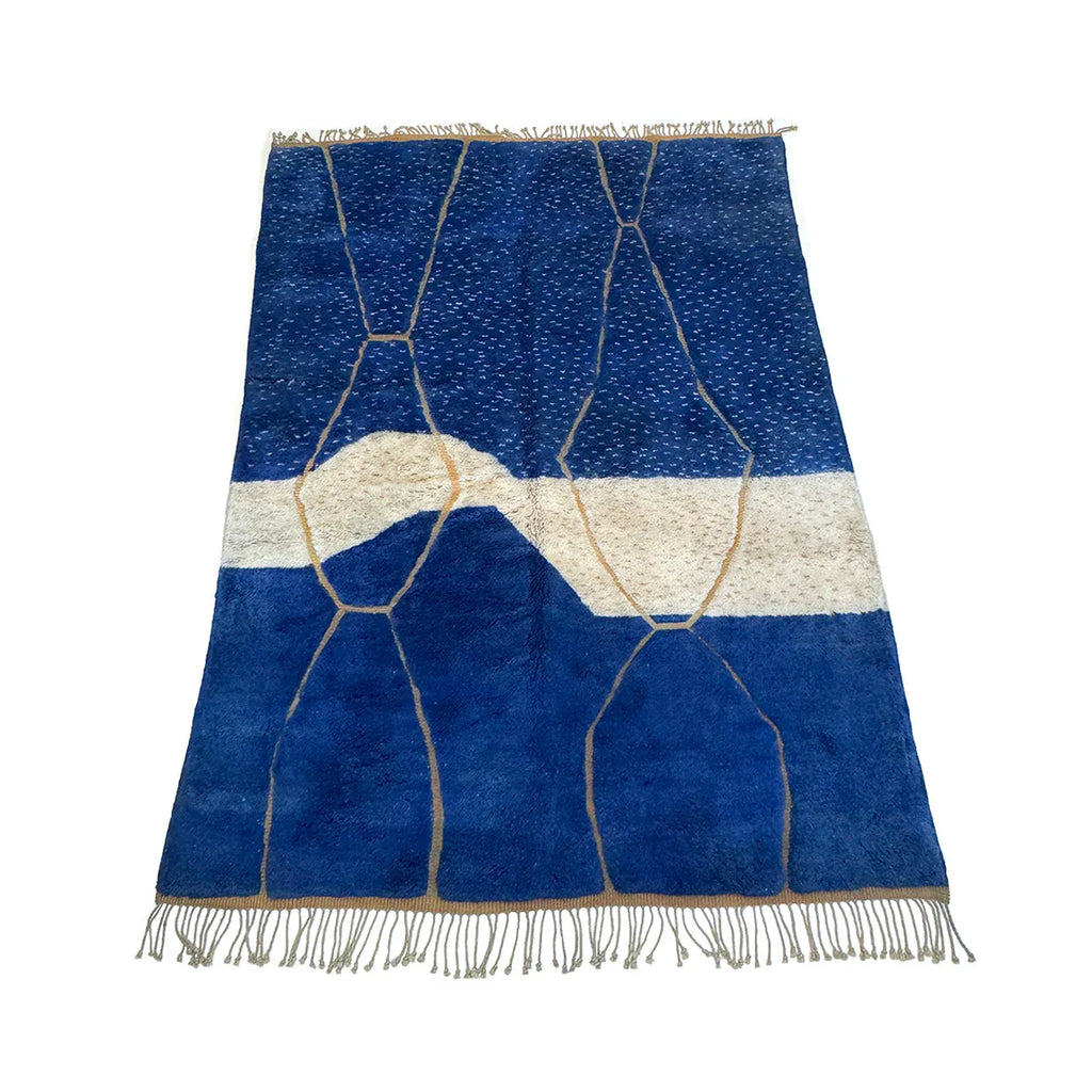 Moroccan Beni Mrirt Wool Area Rug – 7’6” x 10’2”