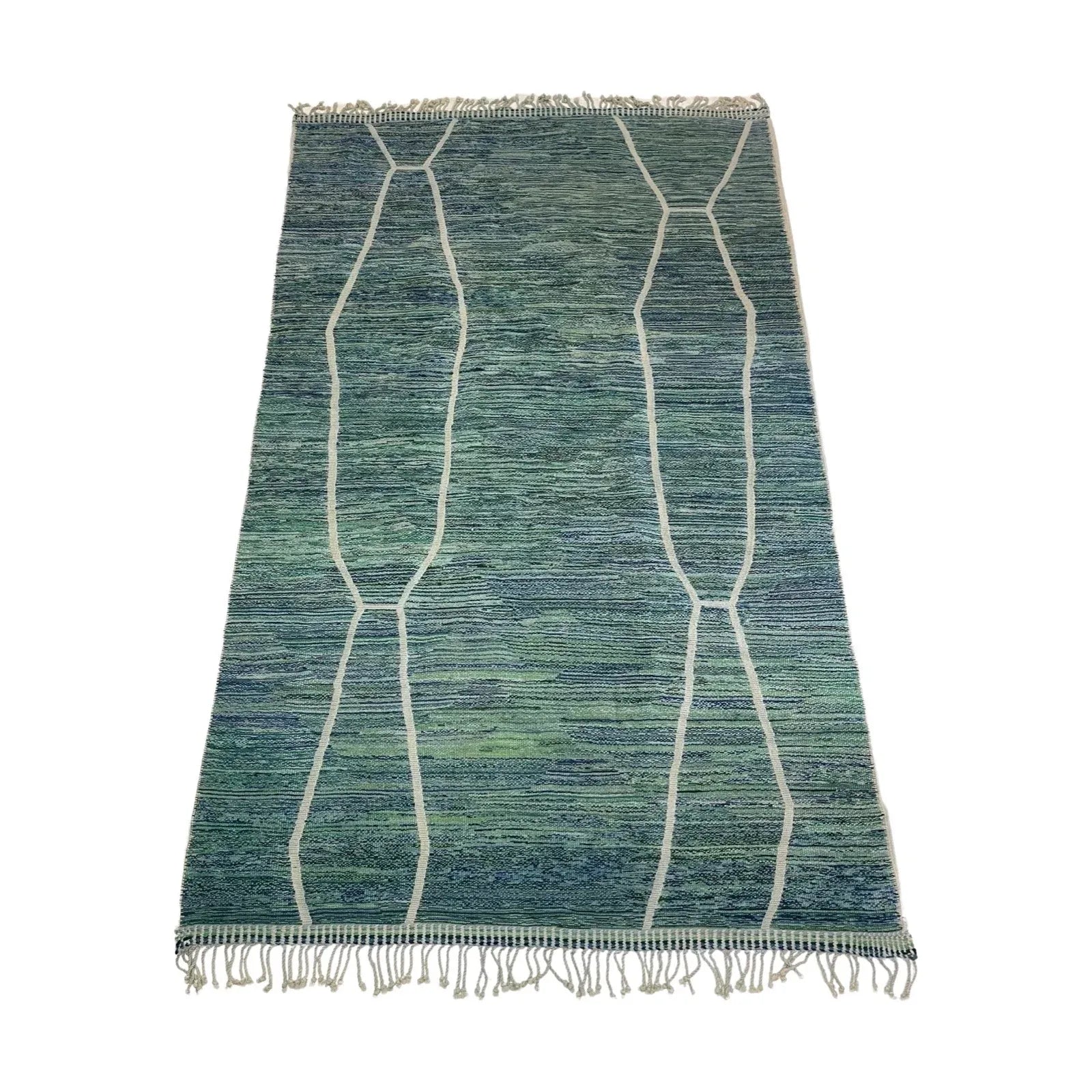 Moroccan Beni Mrirt Wool Area Rug – 6' x 9'