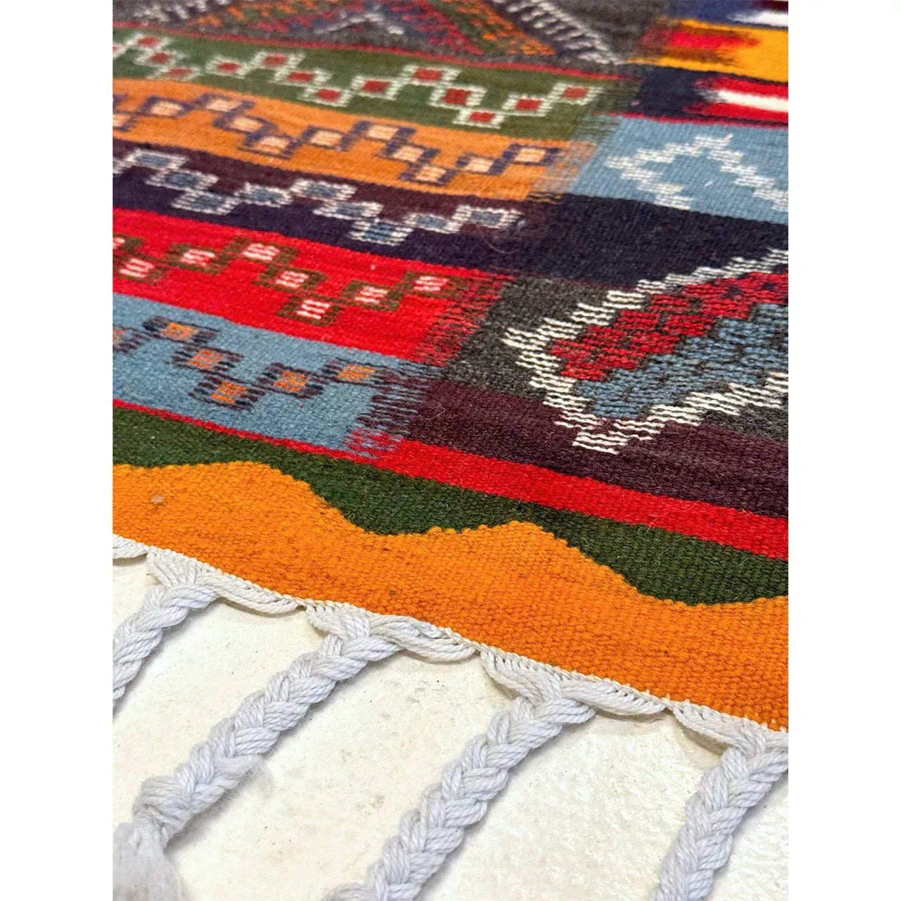 Colorful Kharita Moroccan Runner – Wool, 2’3″ x 7’2″