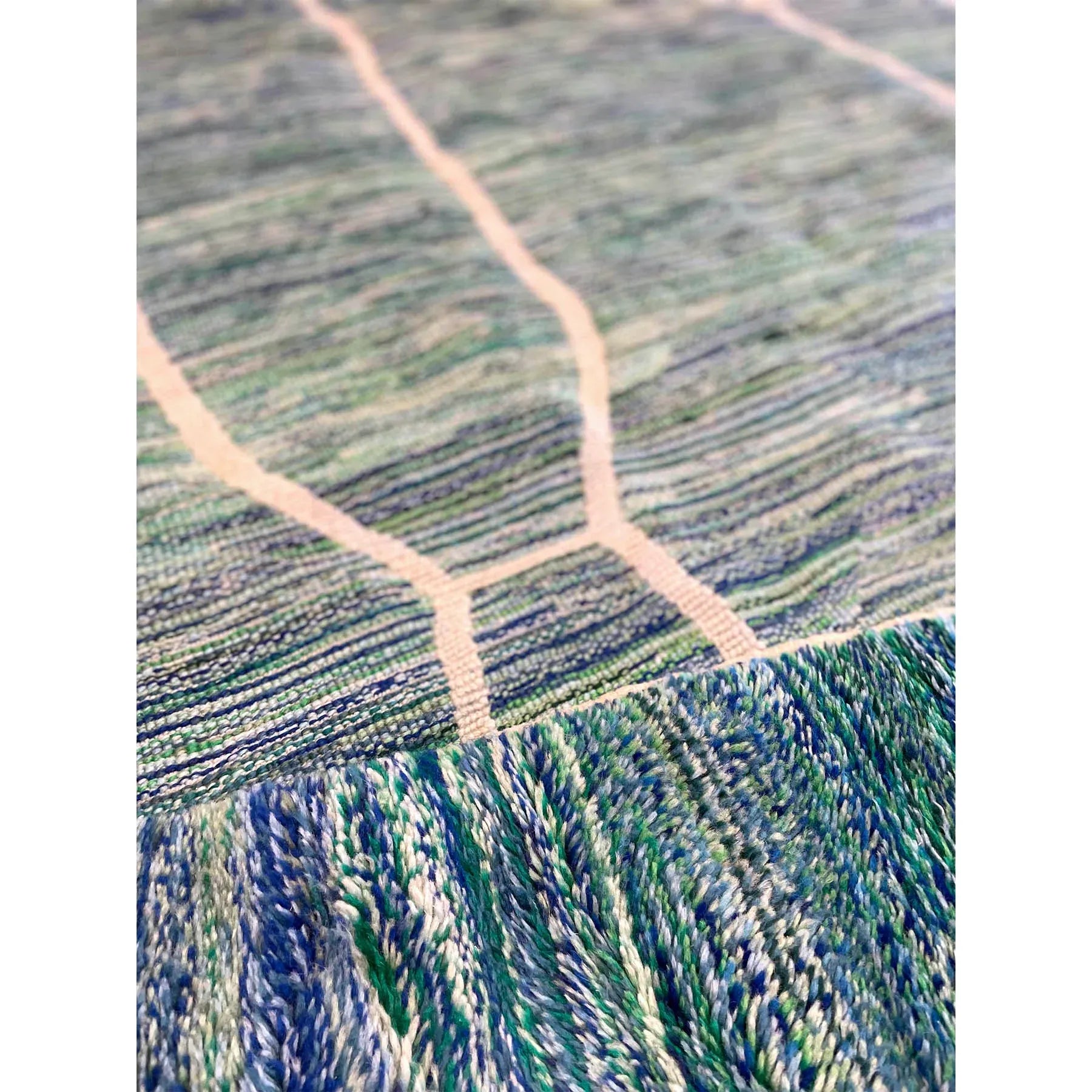 Moroccan Beni Mrirt Wool Area Rug – 6' x 9'