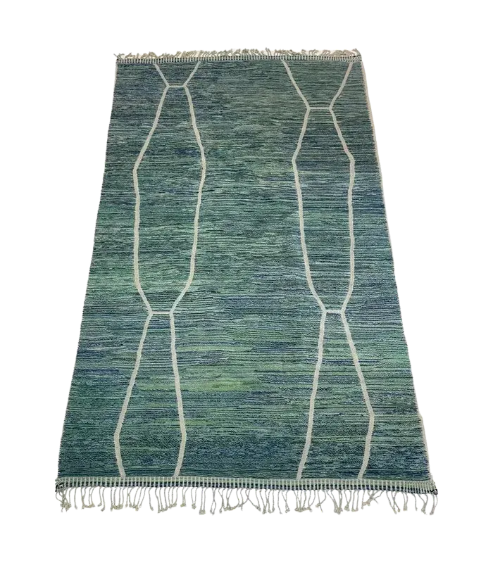 Moroccan Beni Mrirt Wool Area Rug – 6' x 9' - cooperativeatma