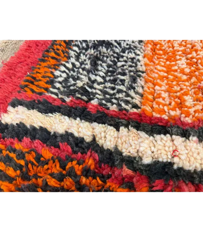 Moroccan Boujaad Wool Runner – 2 ft 4 in × 10 ft 8 in, Multi - color - Cooperative Atma