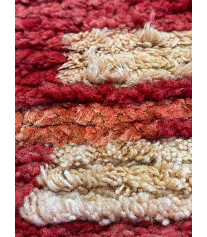 Moroccan Boujaad Wool Runner – 2 ft 4 in × 10 ft 8 in, Multi - color - Cooperative Atma