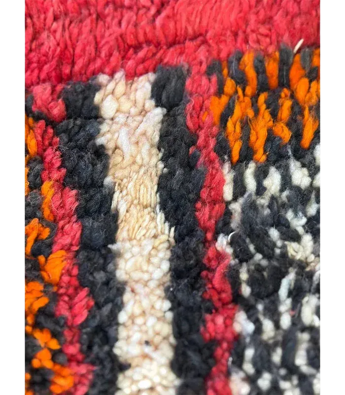 Moroccan Boujaad Wool Runner – 2 ft 4 in × 10 ft 8 in, Multi - color - Cooperative Atma