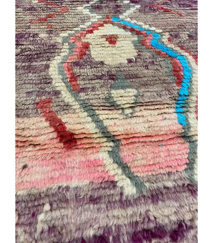 Moroccan Boujaad Wool Runner – 2 ft 9 in × 12 ft 10 in, Multi - color - Cooperative Atma