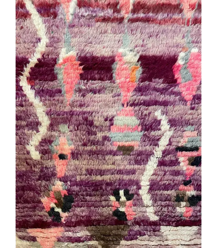 Moroccan Boujaad Wool Runner – 2 ft 9 in × 12 ft 10 in, Multi - color - Cooperative Atma