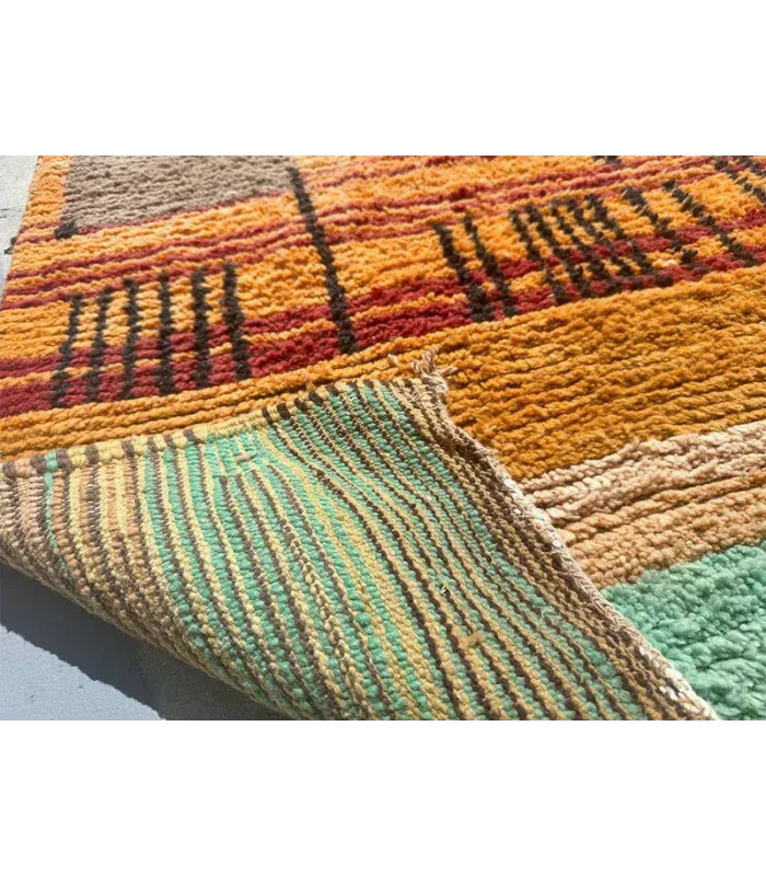 Moroccan Boujad Wool Rug, 9 ft 5 in × 12 ft 10 in Multi - color - Cooperative Atma