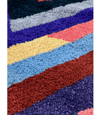 Moroccan Small Color - Block Wool Rug – 2 ft 10 in × 5 ft 2 in, Multi - color - Cooperative Atma